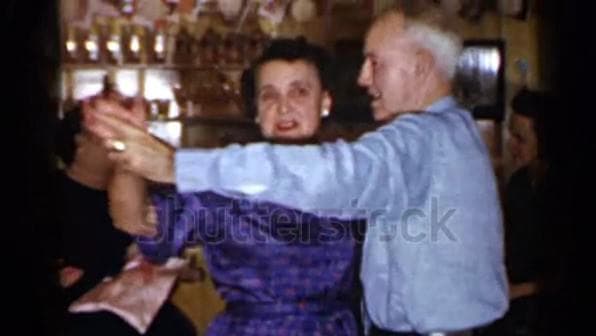Vintage clip of people dancing.