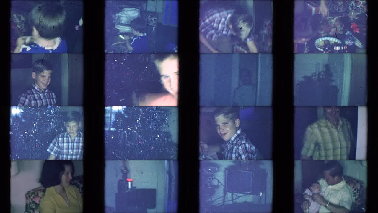 1961 Salton Sea California archival home movie collage showing representative scenes from this vintage stock footage collection