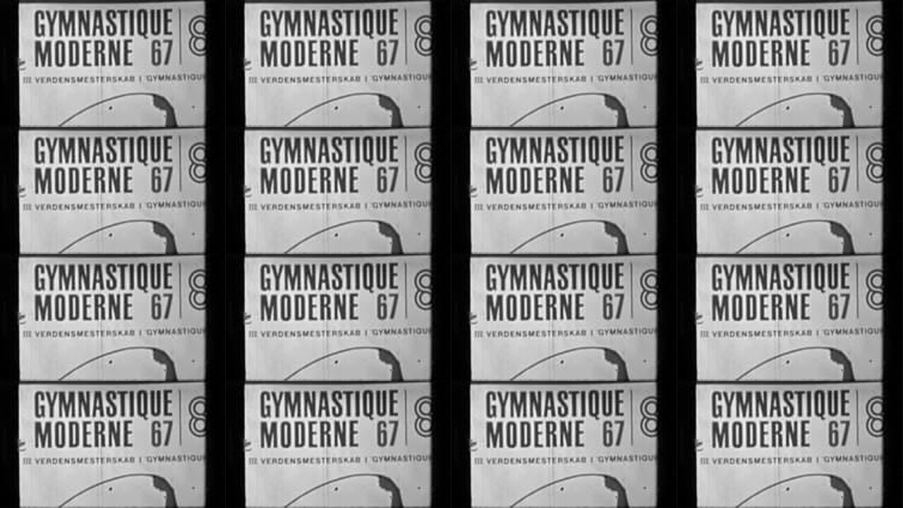 1967 Gymnastique Moderne archival home movie collage showing representative scenes from this vintage stock footage collection