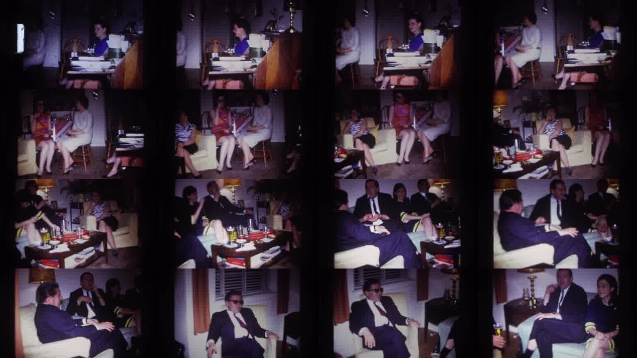 1967 Rockaway Beach New York archival home movie collage showing representative scenes from this vintage stock footage collection