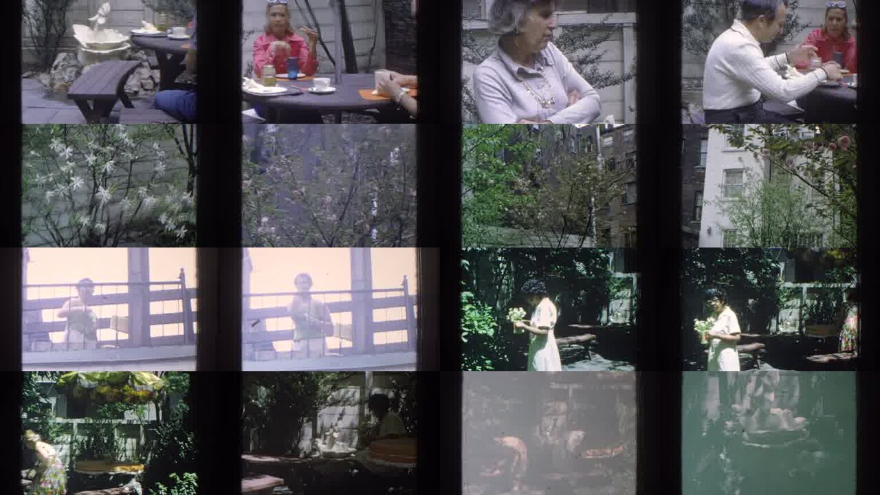 1971 Miami Florida archival home movie collage showing representative scenes from this vintage stock footage collection