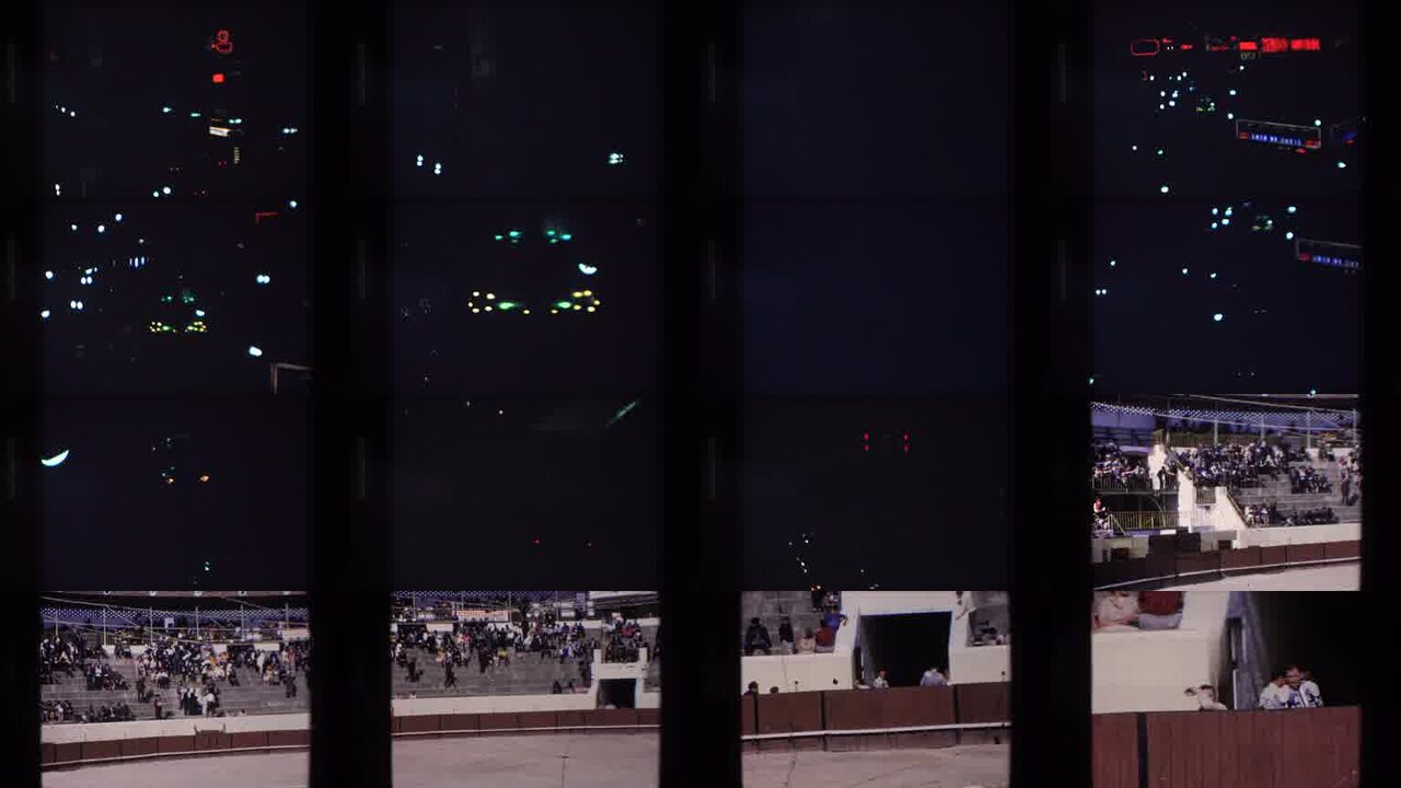 1971 Spain Bullfight archival home movie collage showing representative scenes from this vintage stock footage collection