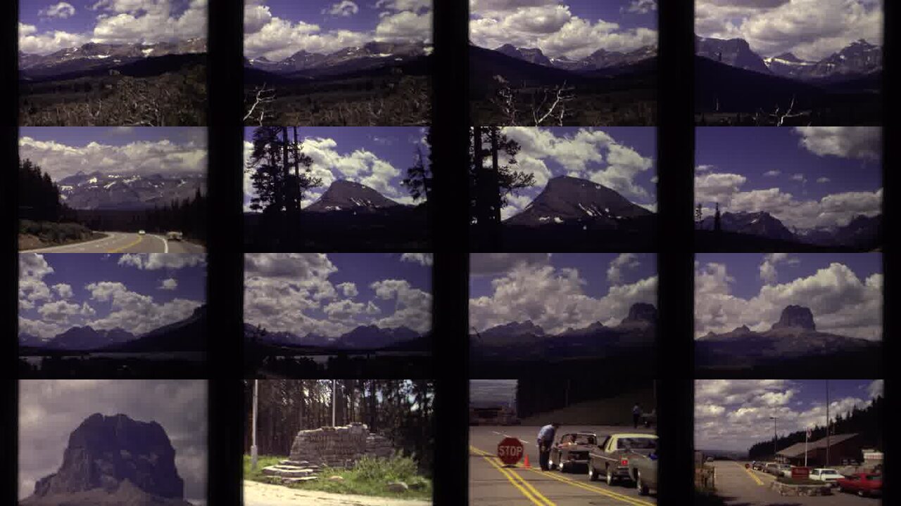 1979 Canada archival home movie collage showing representative scenes from this vintage stock footage collection
